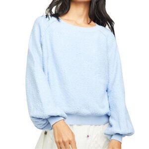 Free People Found My Friend Pullover Crystal Sky Blue